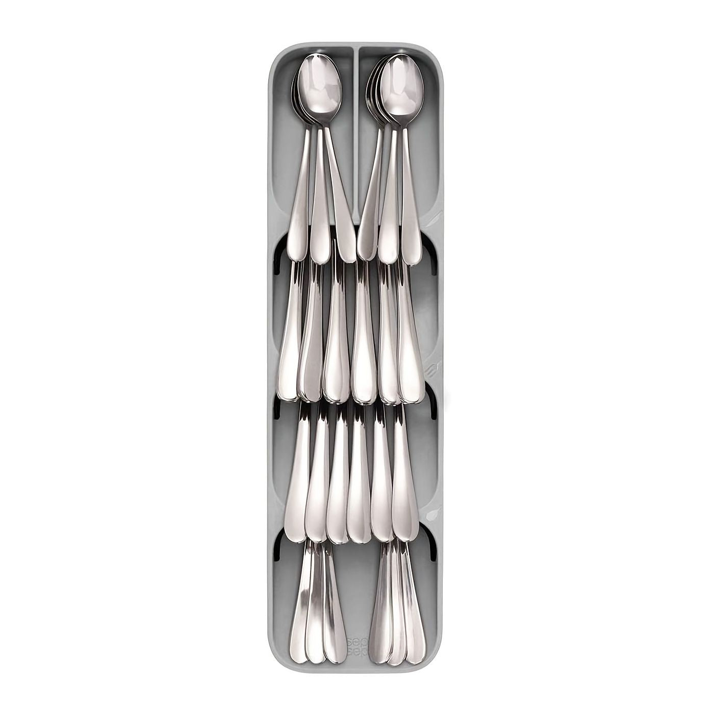 1pc Multifunctional Knife And Fork Compartment Storage Box; Cutlery Spoon Box Knife And Fork Divider Organizer; Kitchen Drawer Storage Box Tray; 5.5inch/4.3inch