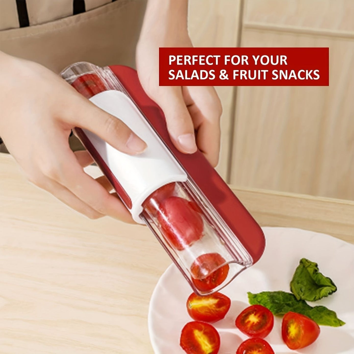 1pc; Tomato Slicer; Grape Slicer; MultiFunctional Grape Cutter; Small Fruit Cutter; Grape Kitchen Accessories; Cake Decoration Tool; Fruit Slicer; Kitchen Tools
