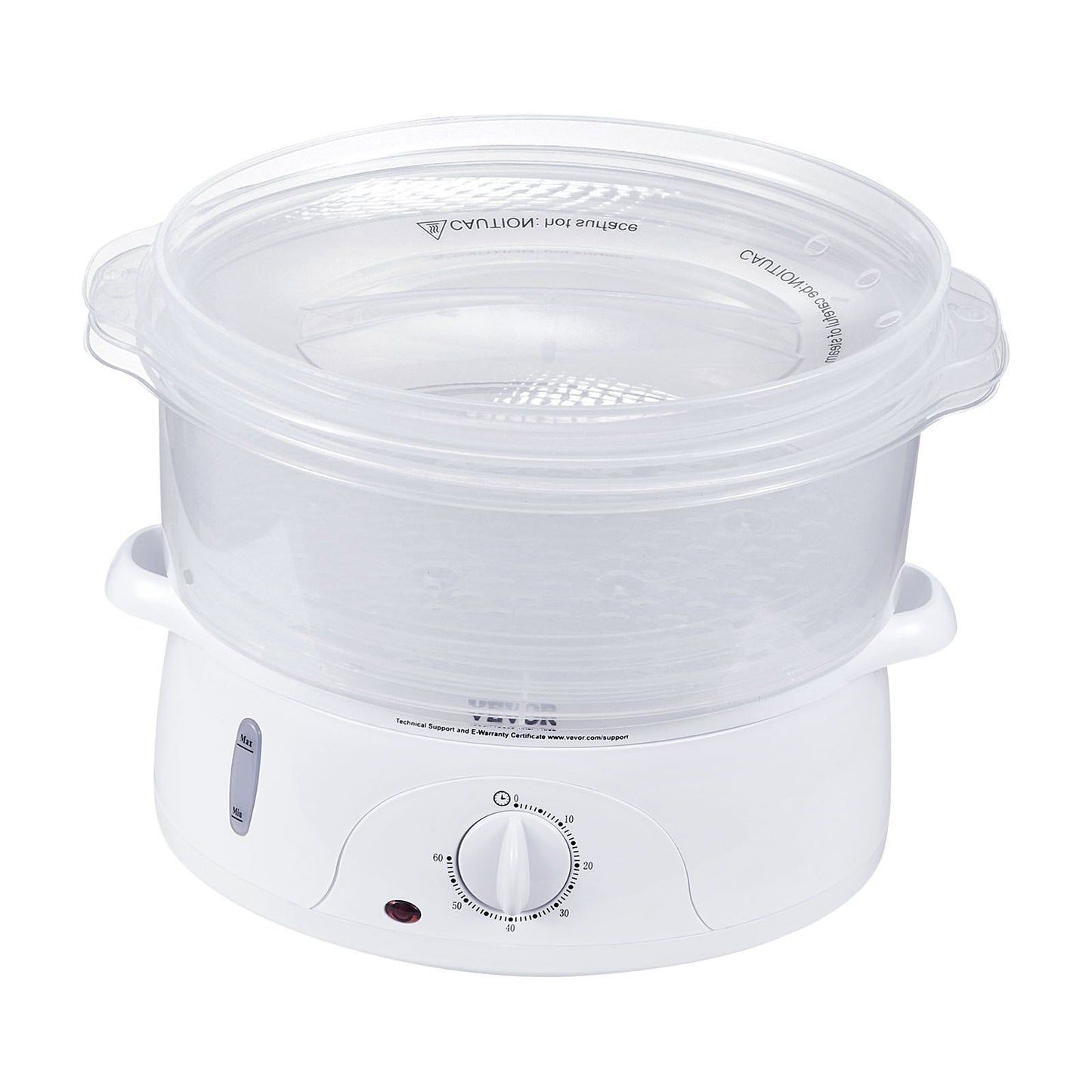 Electric Food Steamer, 7.4Qt/7L Electric Vegetable Steamer with 2-Tier Stackable Trays, 800W Food-Grade Food Steamer for Cooking with 60-Min Timer, Auto Shut-Off and Boil Dry Protection